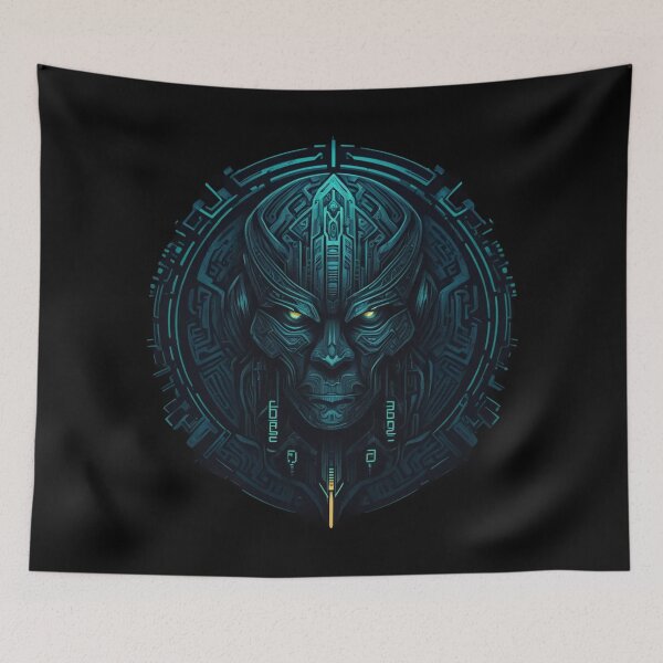 Item preview, Cyberpunk Tribal Spirit Mask, Cybernetic Design designed and sold by Burn-Ego.