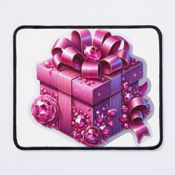 Item preview, Beautiful Pink Wrapped Gift Die- Cut Sticker designed and sold by mymagicstoreus.