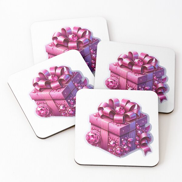Item preview, Beautiful Pink Wrapped Gift Die- Cut Sticker designed and sold by mymagicstoreus.