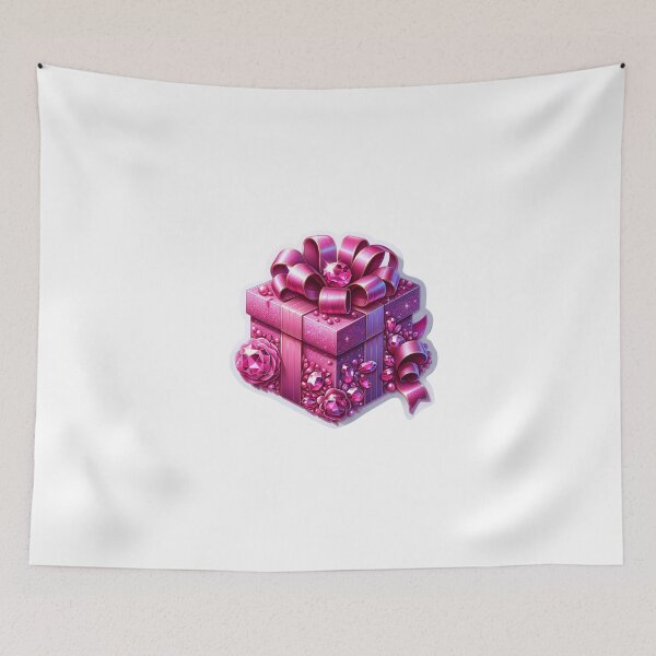 Item preview, Beautiful Pink Wrapped Gift Die- Cut Sticker designed and sold by mymagicstoreus.