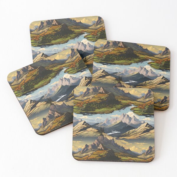 Item preview, Tatra Mountain Dream: Seamless Nature Pattern designed and sold by VoyteksDesigns.