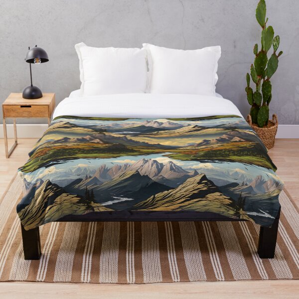 Item preview, Tatra Mountain Dream: Seamless Nature Pattern designed and sold by VoyteksDesigns.