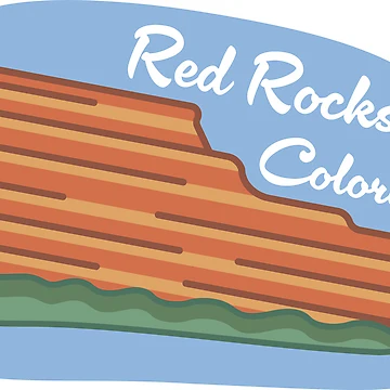 Artwork thumbnail, Red Rocks Colorado by DesignPotion