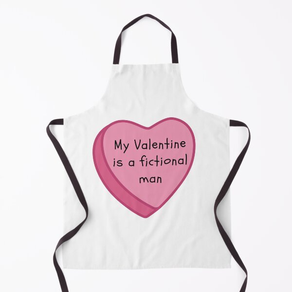 Item preview, My Valentine is a Fictional Man Pink Candy Heart designed and sold by NimuehArt.