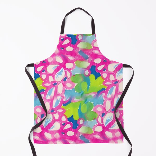 Item preview, Climbing pink jasmine preppy abstract in pink, blue and green designed and sold by SophieClimaArt.