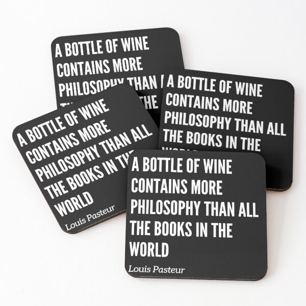 Item preview, A Bottle of Wine Contains More Philosophy Than All the Books in the World designed and sold by MtValleyDesign.
