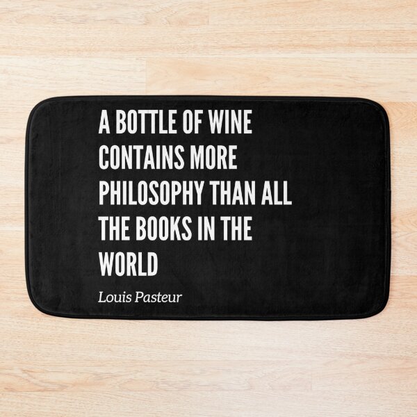 Item preview, A Bottle of Wine Contains More Philosophy Than All the Books in the World designed and sold by MtValleyDesign.