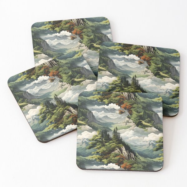 Item preview, Tatra Mountain Dream: Seamless Nature Pattern designed and sold by VoyteksDesigns.