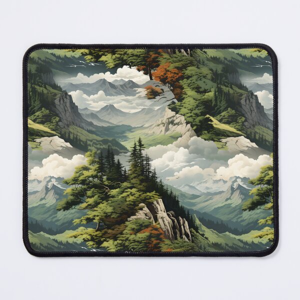 Item preview, Tatra Mountain Dream: Seamless Nature Pattern designed and sold by VoyteksDesigns.