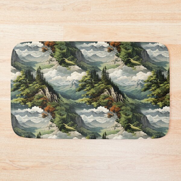 Item preview, Tatra Mountain Dream: Seamless Nature Pattern designed and sold by VoyteksDesigns.