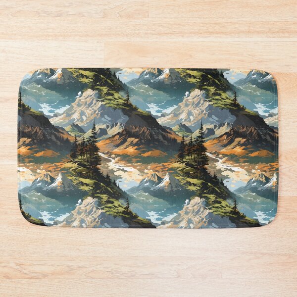 Item preview, Tatra Mountain Dream: Seamless Nature Pattern designed and sold by VoyteksDesigns.