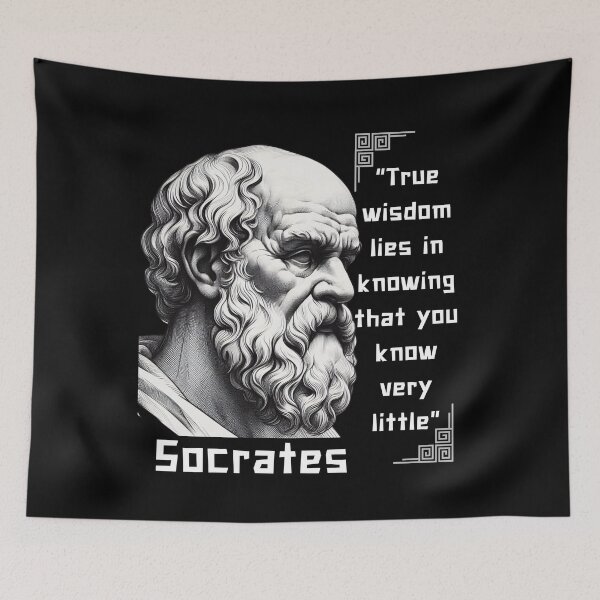 Item preview, Socrates famous quote for stoics lovers designed and sold by CachoGlorious.