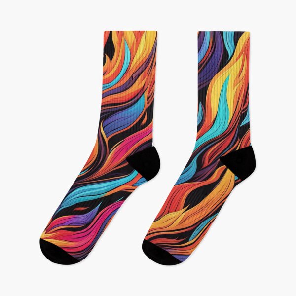 Item preview, Abstract Colorful Flames Pattern designed and sold by calibrit.
