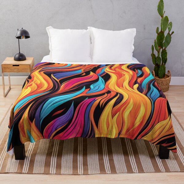 Item preview, Abstract Colorful Flames Pattern designed and sold by calibrit.