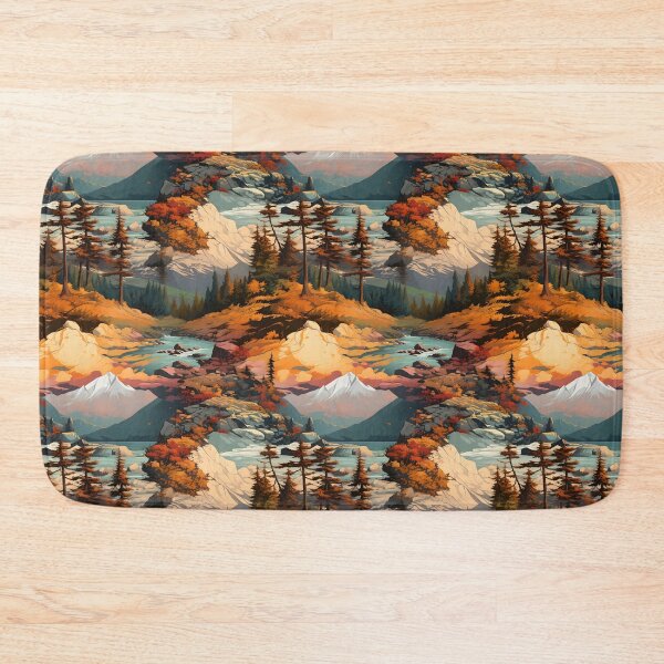 Item preview, Tatra Mountain Dream: Seamless Nature Pattern designed and sold by VoyteksDesigns.