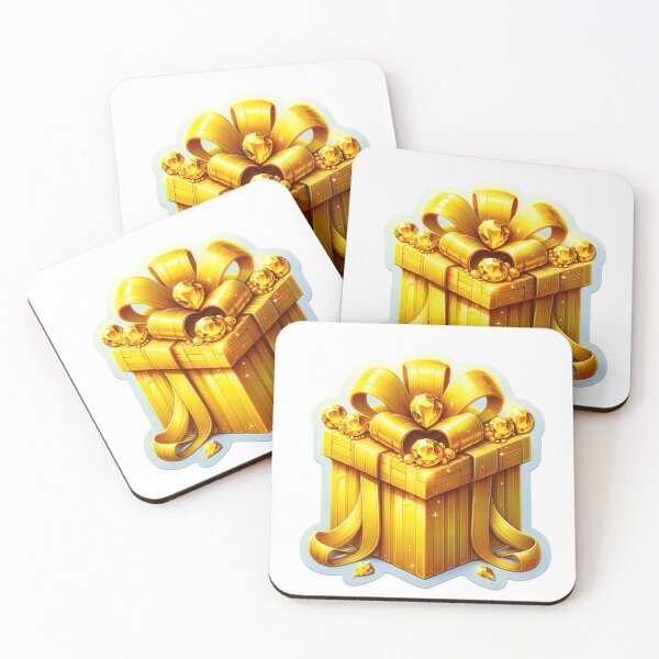 Item preview, Beautiful Yellow Wrapped Gift Die- Cut Sticker designed and sold by mymagicstoreus.