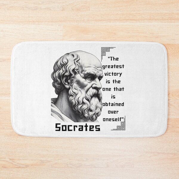 Item preview, Portrait Socrates famous quote for stoics lovers designed and sold by CachoGlorious.
