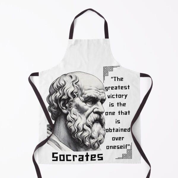 Item preview, Portrait Socrates famous quote for stoics lovers designed and sold by CachoGlorious.