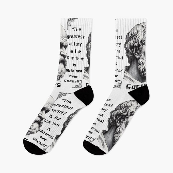 Item preview, Portrait Socrates famous quote for stoics lovers designed and sold by CachoGlorious.