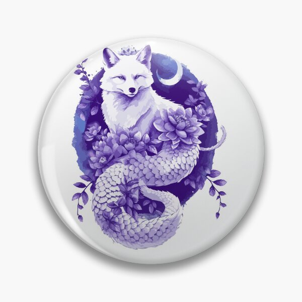 Item preview, Purple fox with long tail with scales designed and sold by TheRealmWithin.