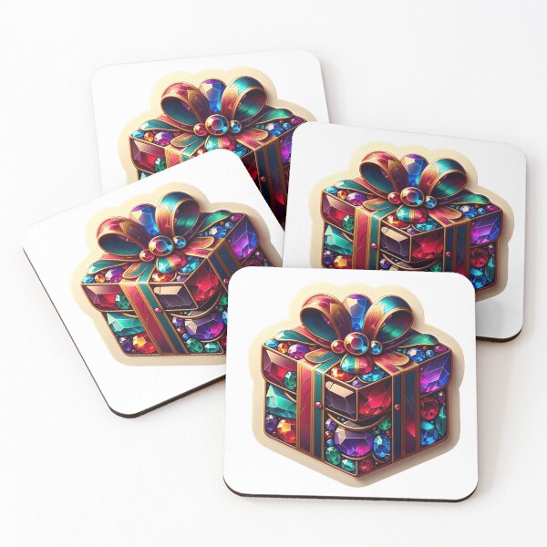 Item preview,  Beautiful Multi- Color Gift Wrapped Gift Die- Cut Sticker designed and sold by mymagicstoreus.