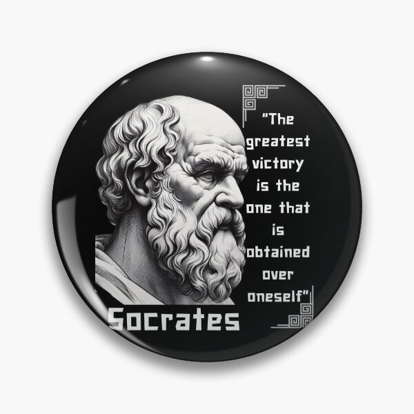 Item preview, Portrait Socrates famous quote for stoics lovers designed and sold by CachoGlorious.