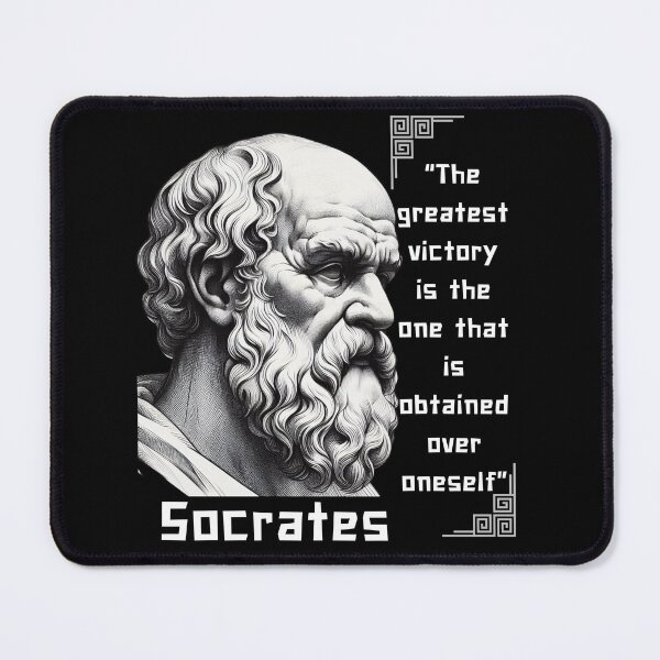 Item preview, Portrait Socrates famous quote for stoics lovers designed and sold by CachoGlorious.