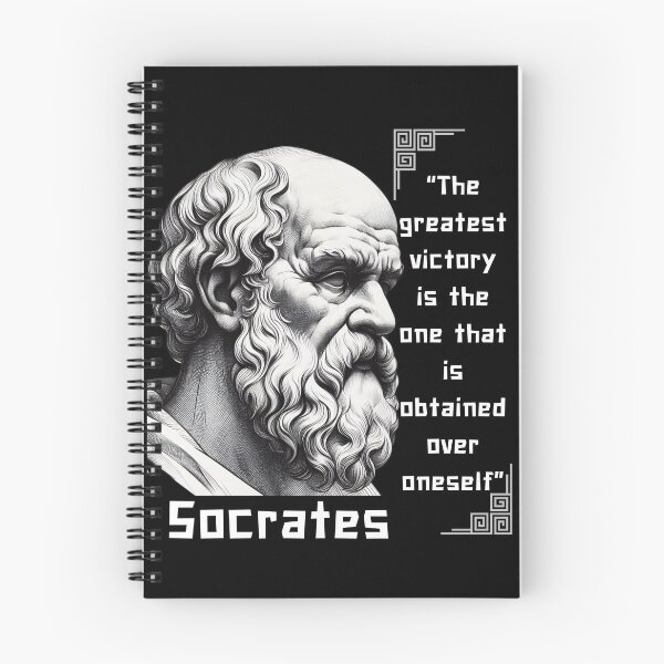 Item preview, Portrait Socrates famous quote for stoics lovers designed and sold by CachoGlorious.