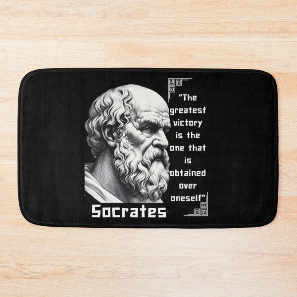 Item preview, Portrait Socrates famous quote for stoics lovers designed and sold by CachoGlorious.