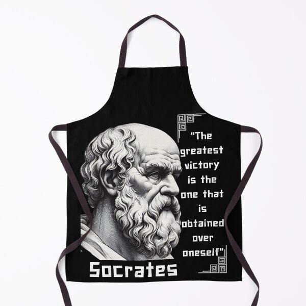 Item preview, Portrait Socrates famous quote for stoics lovers designed and sold by CachoGlorious.
