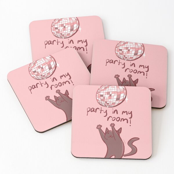 Item preview, Party in My Room Cat! designed and sold by zwoddie.