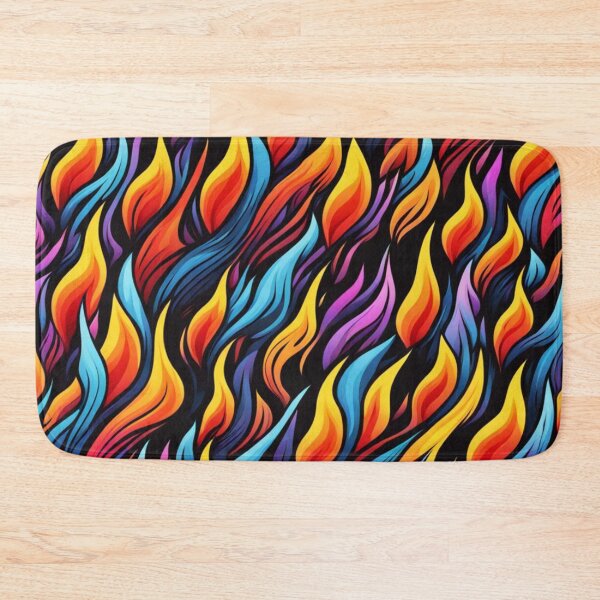 Item preview, Abstract Colorful Flames Pattern designed and sold by calibrit.