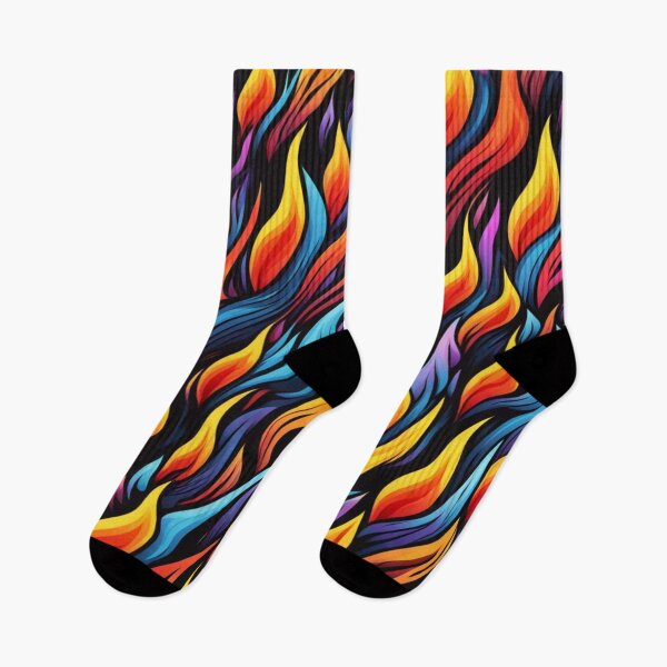 Item preview, Abstract Colorful Flames Pattern designed and sold by calibrit.