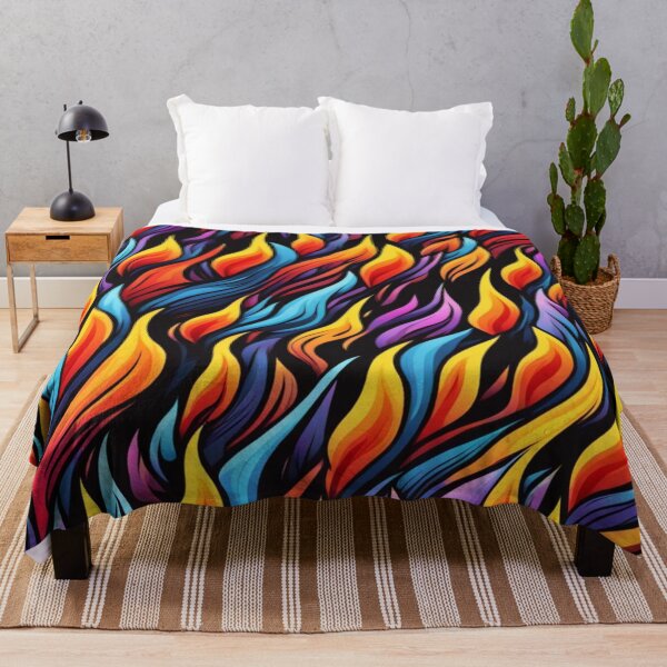 Item preview, Abstract Colorful Flames Pattern designed and sold by calibrit.