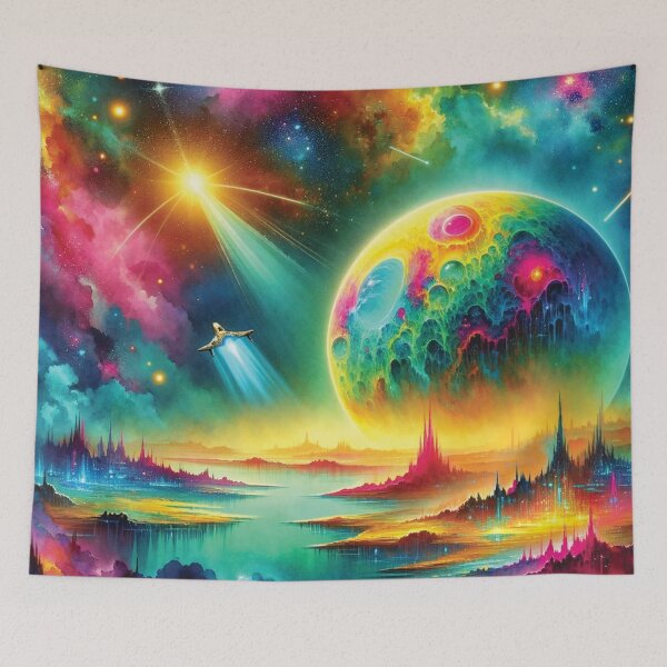 Item preview, Spaceship leaving an Alien Planet designed and sold by ScroggMcGoose.