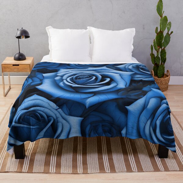 Item preview, Stunning blue rose camouflage Print designed and sold by dcrc.