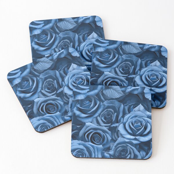 Item preview, Stunning blue rose camouflage Print designed and sold by dcrc.