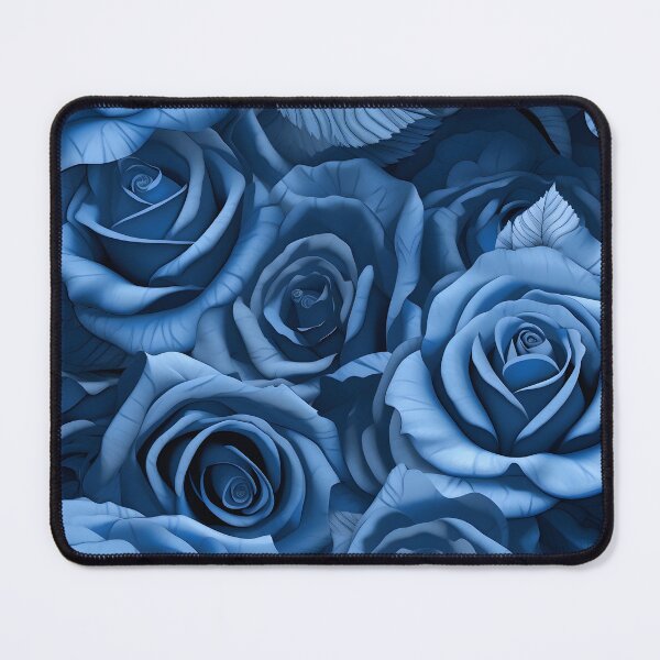 Item preview, Stunning blue rose camouflage Print designed and sold by dcrc.