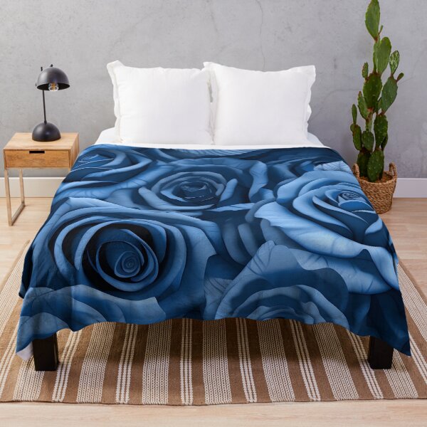 Item preview, Stunning blue rose camouflage Print designed and sold by dcrc.