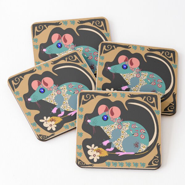 Item preview, Folk Art Rat designed and sold by Brink-Heart.