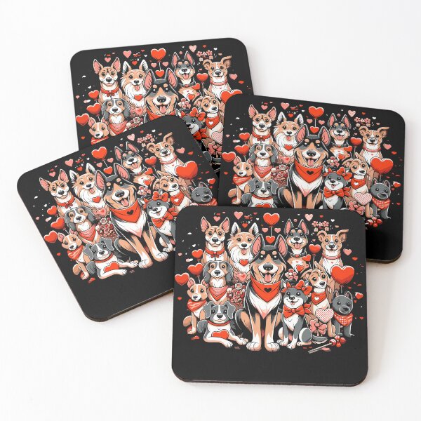 Item preview, Love Paws: Valentine's Canine Cuddle designed and sold by VoyteksDesigns.