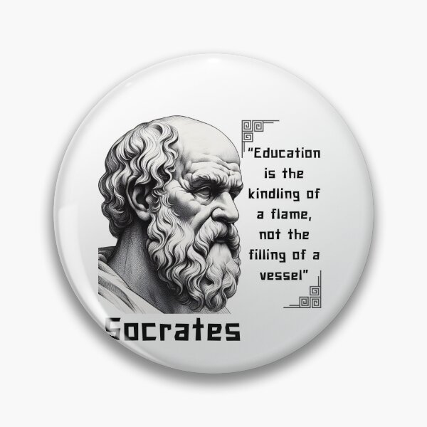 Item preview, Portrait Socrates famous quote for stoicism lovers designed and sold by CachoGlorious.