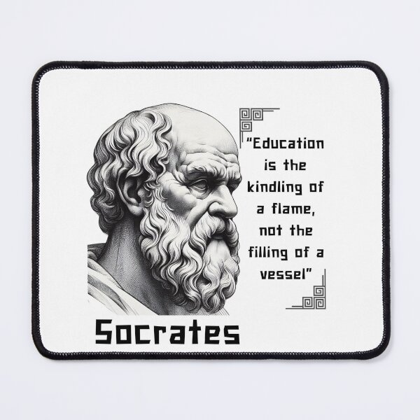 Item preview, Portrait Socrates famous quote for stoicism lovers designed and sold by CachoGlorious.