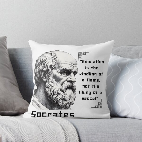 Item preview, Portrait Socrates famous quote for stoicism lovers designed and sold by CachoGlorious.