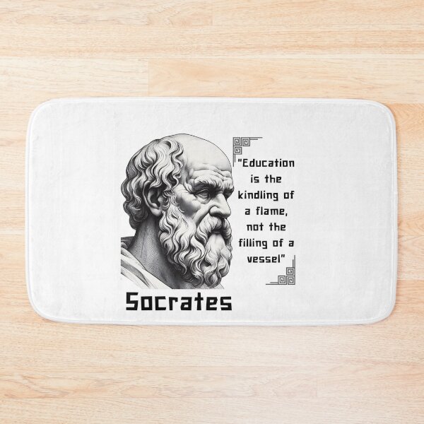 Item preview, Portrait Socrates famous quote for stoicism lovers designed and sold by CachoGlorious.