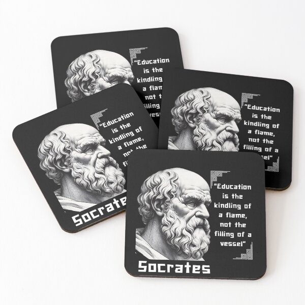 Item preview, Portrait Socrates famous quote for stoicism lovers designed and sold by CachoGlorious.