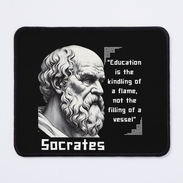 Item preview, Portrait Socrates famous quote for stoicism lovers designed and sold by CachoGlorious.