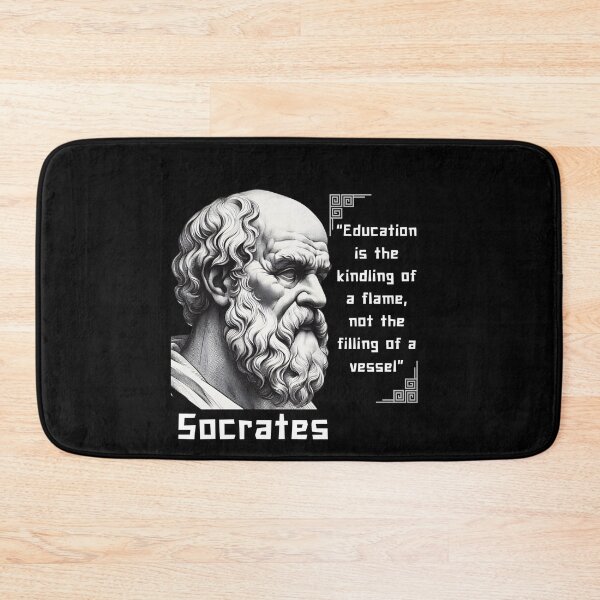 Item preview, Portrait Socrates famous quote for stoicism lovers designed and sold by CachoGlorious.
