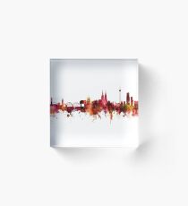Köln Deutschland Skyline Acrylblock