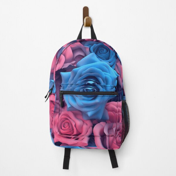 Item preview, stunning blue and pink rose camouflage print designed and sold by dcrc.